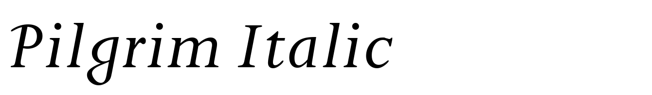 Pilgrim Italic